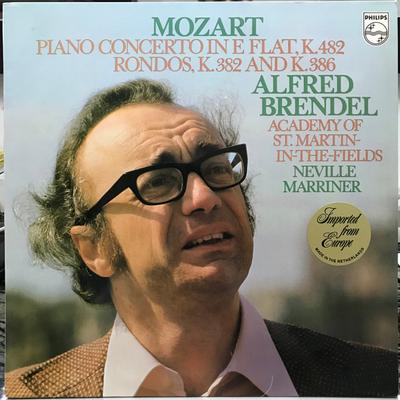 LP Record ALFRED BRENDEL ACADEMY OF ST. MART  Piano Concerto In E Flat K. 482   9500145 PHILIPS 1976 Netherland Classical Used