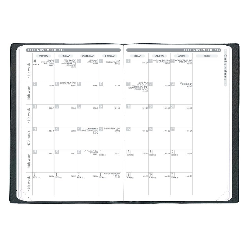 Quo Vadis Business 4/Club Diary (Starting April 2025) (Weekly Vertical, A6 Variant Size, 10x15cm), Red, QUOVADIS Qv66302rd