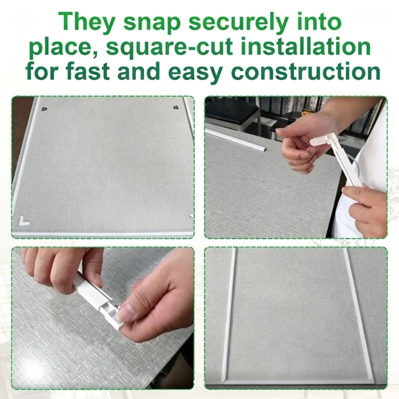5/16x3/4Inch L Type Window Screen Frame Corner Connector Plastic Screen Corner Brackets For Home Renovation Enduring