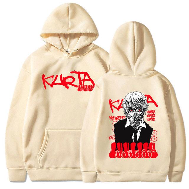 Anime Hunter X Hunter HxH Hoodies Manga Graphic Kurapika Cotton Long Sleeves Unisex Casual Oversized Hooded Sweatshirt Unisex Streetwear Tops