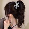 Neuer koreanischer Strass Haarspangen-Clip Stirnband Elegante Blume Haar-Krabbe Haarklammern für Damen Kopfschmuck Haarschmuck Pferdeschwanz Haarspangen