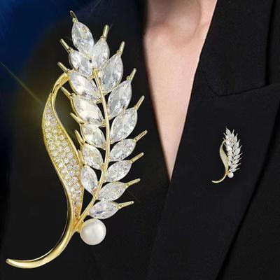 Broches en perles de blé pour femmes, vêtements, manteaux, bijoux, accessoires de fête, cadeaux