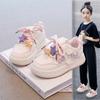 Girls cartoon cute board shoes 2025 autumn new children's sports shoes fashion casual shoes girls white shoes tide