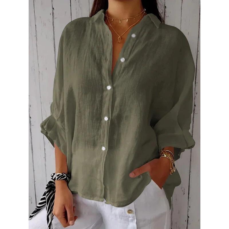 Women Casual Breathable Back Tie Thin Sunscreen Long Sleeve Shirt