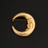 Classic Vintage Moon Brooch For Women Men Retro Baroque Badges Pin