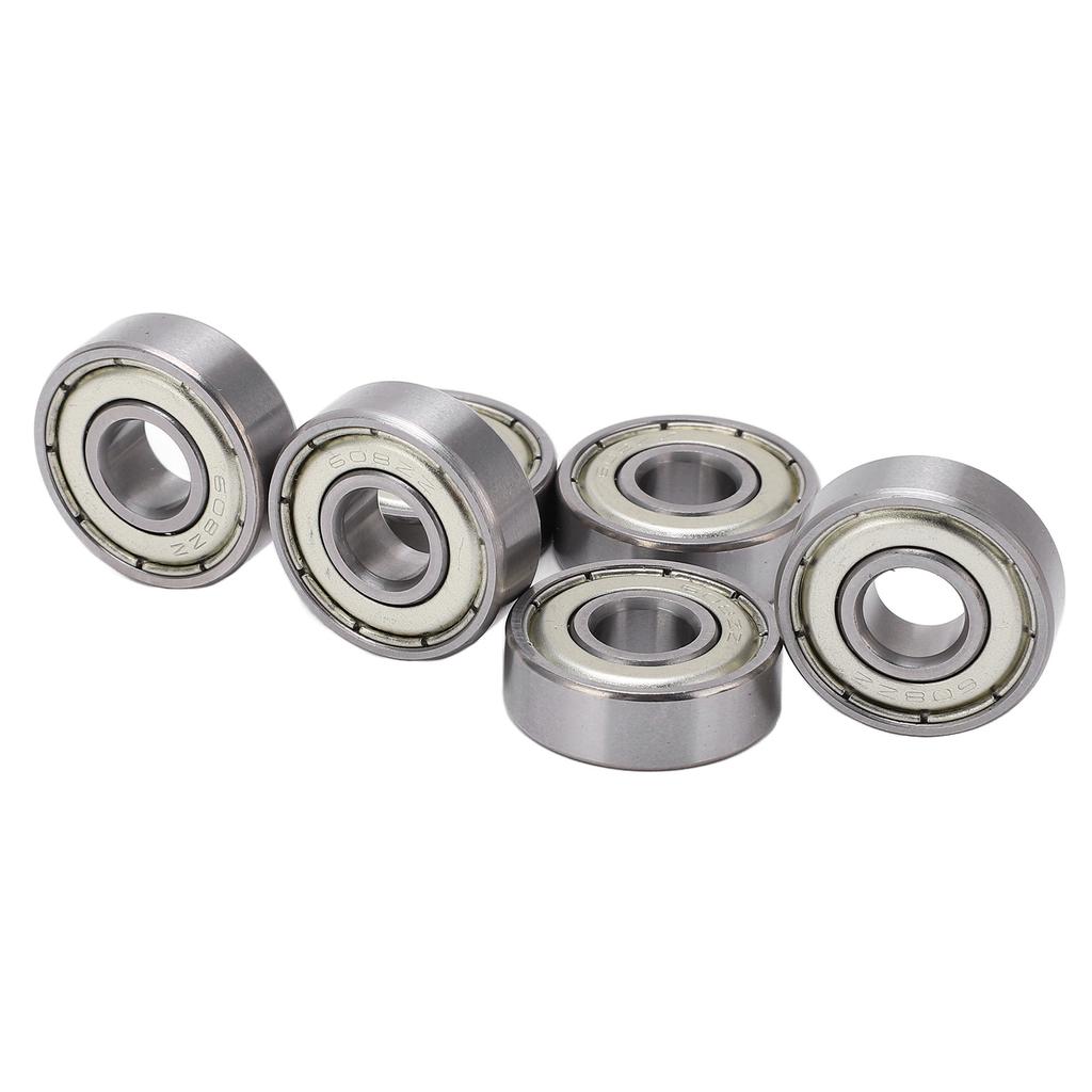 8PCS 608 Roller Skate Bearings Speed Smoothly Low Friction Bearings Skate Board Carbon Steel Roller Bearings