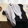Minimalist Gradual Change Simulation Silk Printing Silk Scarf Small Square Scarf High Sense Shawl Sunscreen Neck Scarf Headscarf Scarf New