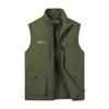 Male Autumn and Winter Middle-aged Outdoor Casual Velvet Warm Vest Worn on Both Sides