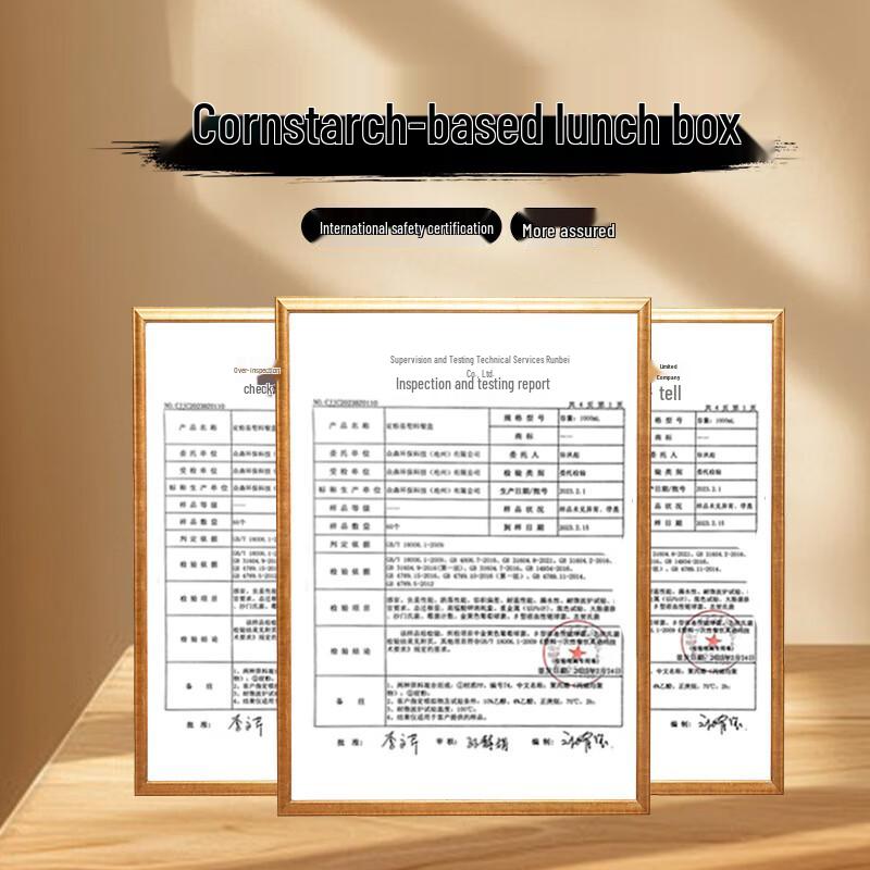 Biodegradable Corn Starch Disposable Round Food Containers