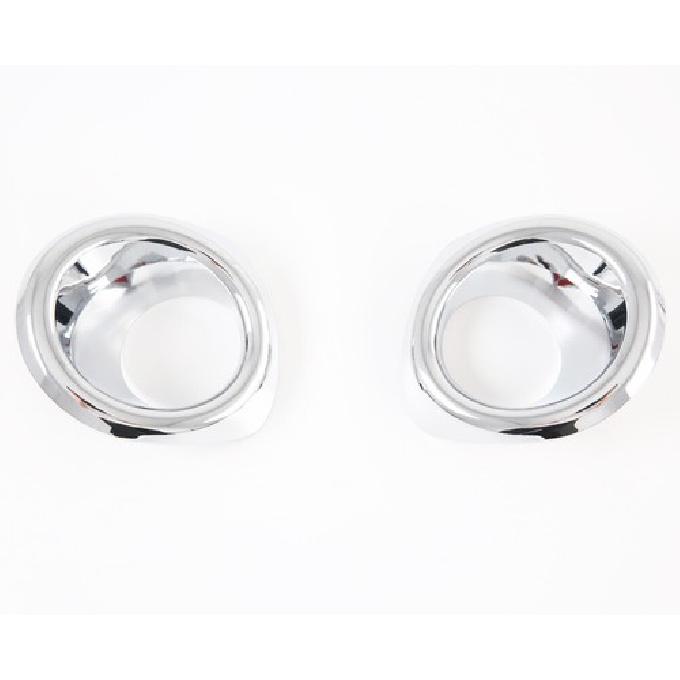 For Honda Civic 2020 2021 Chrome Carbon Fiber Front foglight Lamp Cover trim