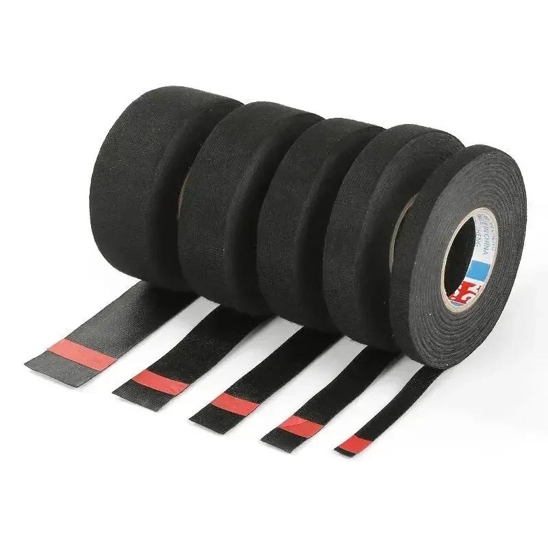 

15 Meter Heat-resistant Flame Retardant Tape Adhesive Cloth Tape For Car Cable Harness Wiring Loom Protection Width 9-32MM 9mmx15M
