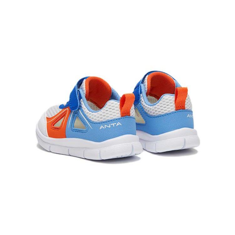 Anta Kids Non-Slip Wear-Resistant Low-Top Shoes Baby Shoes White Orange A312320050H-2