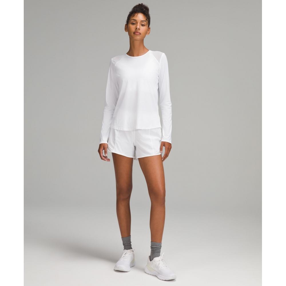 Lululemon Sculpt Long Sleeve Shirt  Pleated White