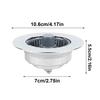Kitchen Sink Stopper Three In 1 Anti-Clogging Pop Up Drain Plug Odor-Resistant Overflow Draining Cover For Intercepting Food
