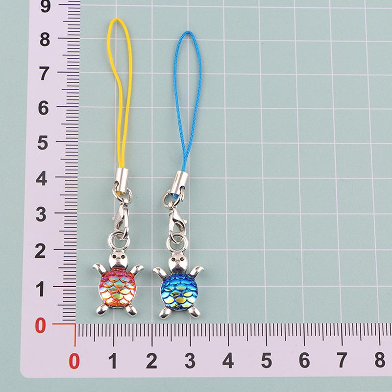 Anti Loss Mini Fish Scale Turtle Mobile Phone Strap Chain Pendants Bag Hangings Decoration