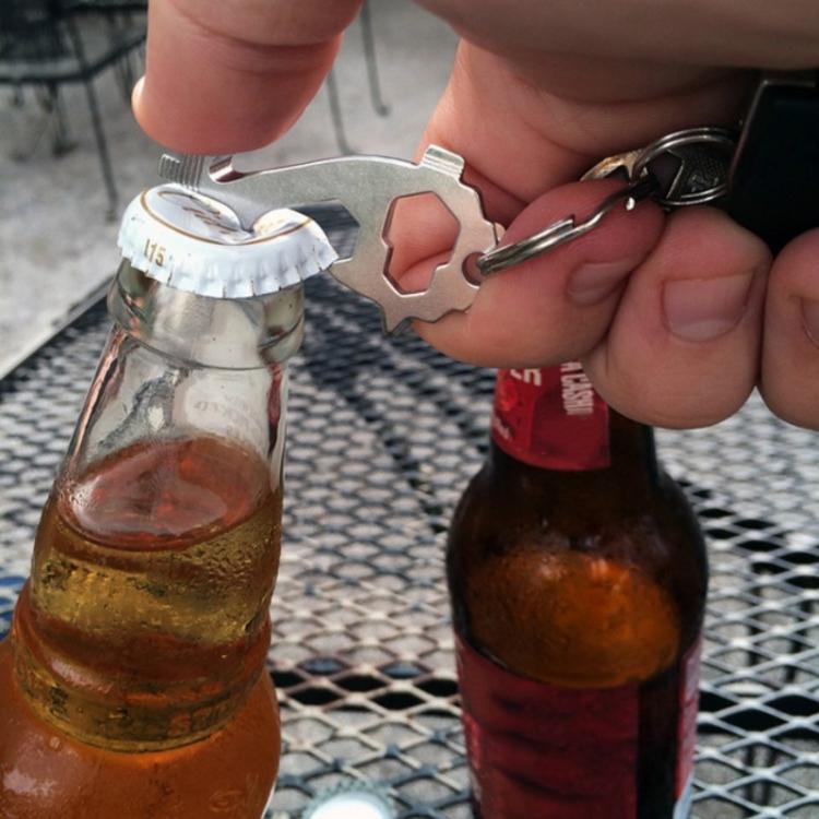 20 In 1 Multi-function EDC Tool Key Ring Bottle Opener Screwdriver Multi-purpose Outdoor Mini Tool