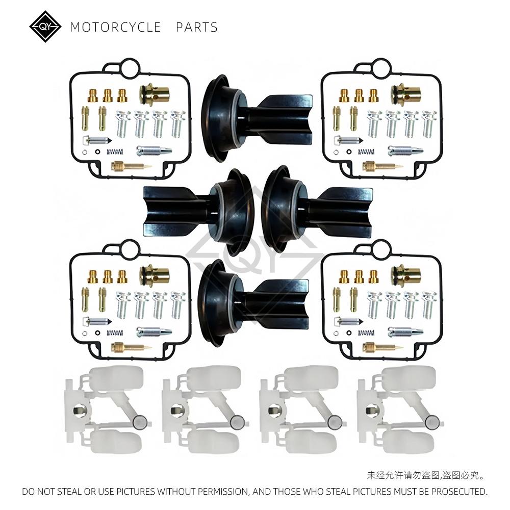 Motorcycle Carburetor Seal Gasket Diaphragm Rebuild Kit Carburetor Repair Kit For SUZUKI GSX-R 750 JK GSX-R750M GSX-R750WWS 4 Set
