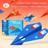 Paper Airplane Origami Handicrafts Kit Sheets Colorful Papers Crafts Montessori Toys Children Gift DIY 10/36/37 for Play Entertaining Safe