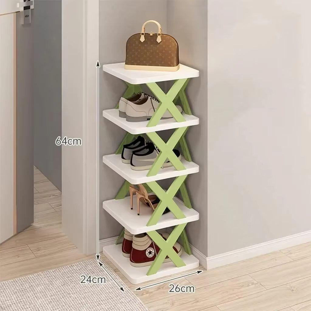 Free Standing Shoe Rack 9 Tier Narrow Entryway Vertical Space Saving Shoe Shelf Storage Organizer Cabinet For Bedroom Entrance
