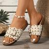 Newly Popular Boken One-piece Slippers for Women, Flat and Fashionable Sandals, Trendy and Cool, Sandblasting