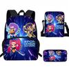Hunters Demon Kpop Child School Backpack Set Breathable Fabric Primary Students