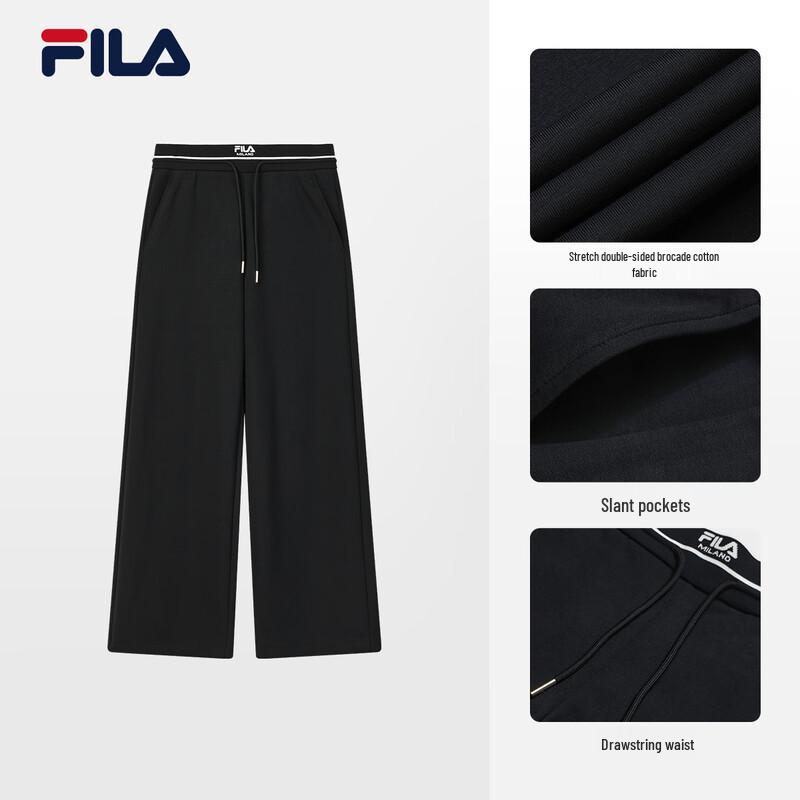 FILA Women s Knitted Wide-Leg Pants L