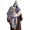 New jacquard warm fashion temperament scarf dual-purpose air-conditioned room shawl winter thickened retro scarf