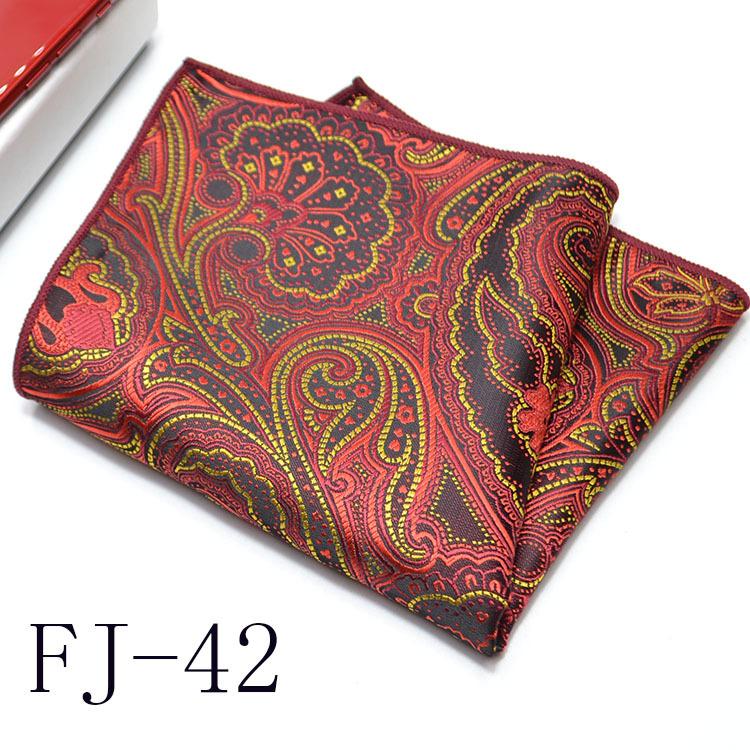 Men'S Pocket Towel Korean Version Cashew Flower Small Square Suit Handkerchief Versatile Dress 24*24Cm