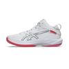 Asics Gelhoop V17 Pohodlné nošení Tlumení nárazů Protiskluzové Odolné Prodyšné Středně vysoké basketbalové boty Unisex tenisky Bílá Červená 1063A096-105