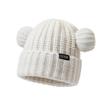 Cute Knitted Hat Korean Version of Bear Ear Wool Hat for Women In Winter Thickened Versatile Warm Ear Protection Hat Showing Small Face