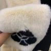 Camellia Warm Earmuffs Collar Shawl Neck Warmer Plush Fur Scarf New Ear Cover  Women