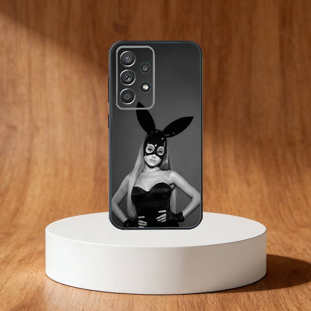 Ariana Grandes Phone Case For Samsung S25,S24,S21,S22,S23,S30,Ultra,S20,Plus,Fe,Note,10,9,5G Black Cover