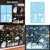 Christmas Window Sticker Pvc Decor With Santa Balls For Holiday Festivities