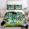 3-teiliges Green Lantern Corps Bettwäsche-Set, weicher und bequemer Bettbezug, für Schlafzimmer und Gästezimmer (1 x Bettbezug + 2 x Kissenbezüge, ohne
