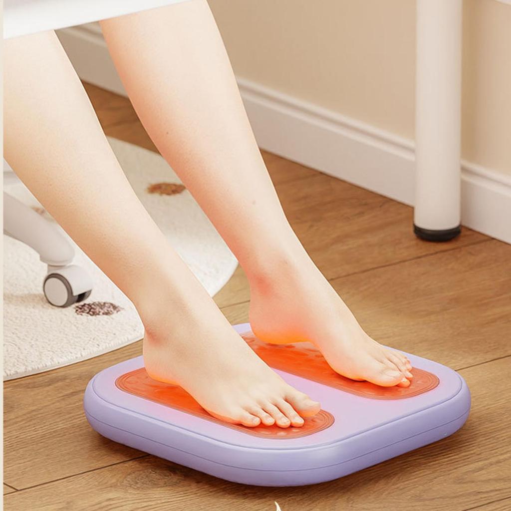 Foot Massage Pad Portable Feet Massager Vibration Adjustable Temperature Blood Circulation Relax Muscles Rechargeable Foot Pad