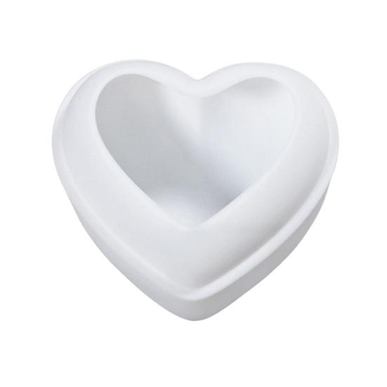Heart Shaped Silicone Mold 3D Diamond Love Heart Shaped Mold for Jelly Chocolate Cake Handmade Soap Pudding Mold Candy Making