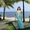 Seaside Beach Vacation Wind Suspender Dress Women's 2026 Summer Photo Backless Sexy Dress