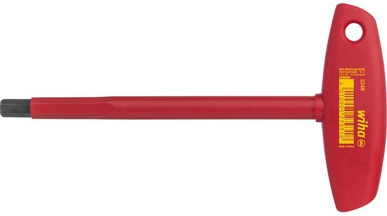 Wkrętak Z Rękojeścią Poprzeczną Izolowany Vde, Sześciokąt Hex 6X150Mm Wiha