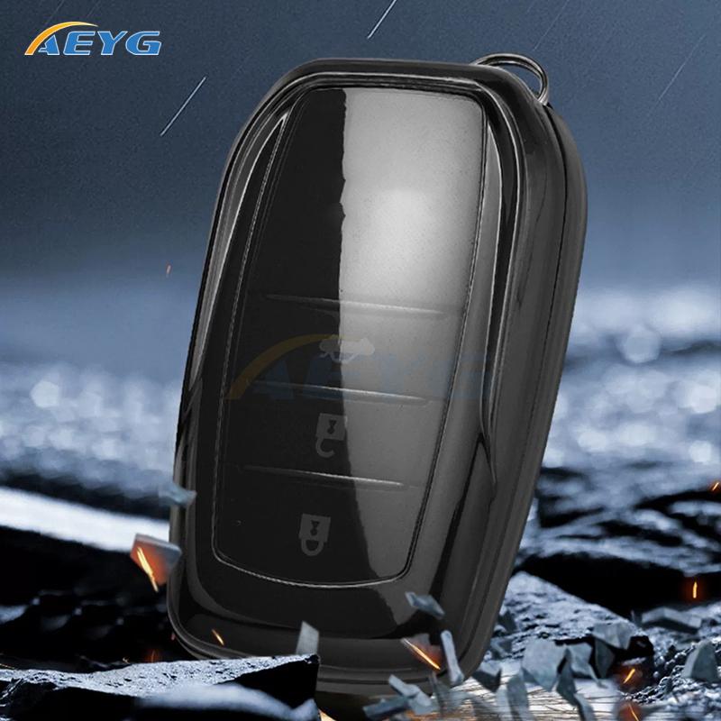 Car Key Case Shell For Toyota Corolla Se Camry 50 55 Tlc200 Yaris Land Cruiser Prado150 Rav4 Venza Sienna Keyless Keychain