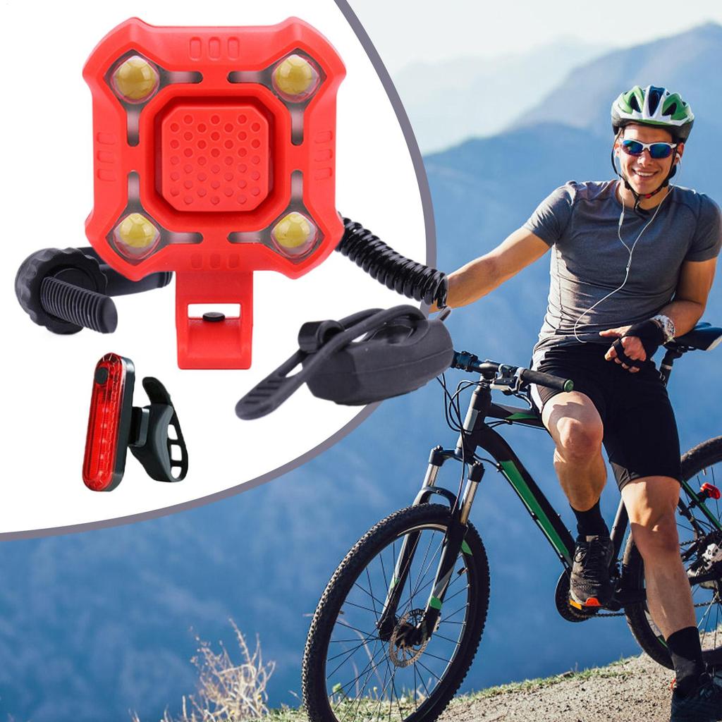 Bike Horn For Adults Scooter Bell With Light 2-in-1 Waterproof Bike 140dB Horn With High Bright Light For Scooter Night Cycling