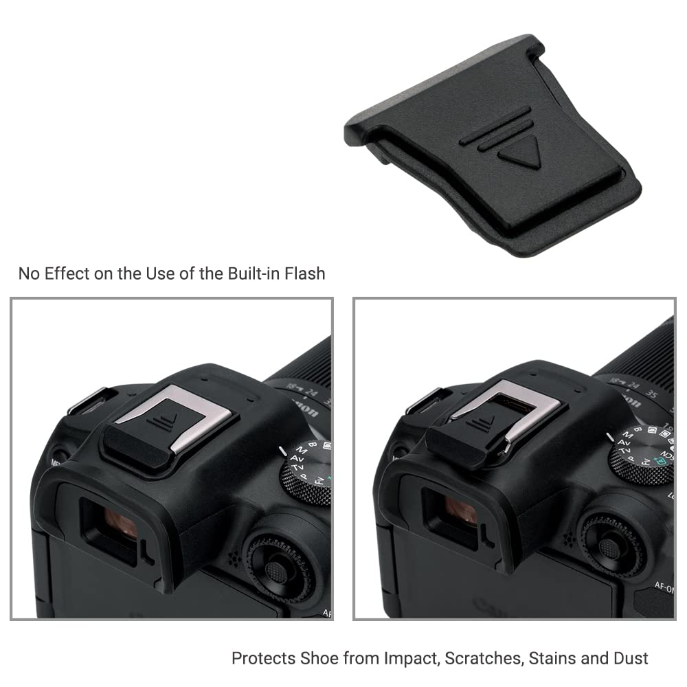 JJC Canon Hot Shoe and Connector Protection Cap Kit for Canon EOS 430EX 600EX Compatible with Canon ER-SC2 R10, R7, R5C, R3, III-RT, II-RT, 470EX-AI,