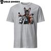 Franse Bulldog op Motorfiets T-shirt met Korte Mouwen Unisex | Uniek T-shirt voor Hondenliefhebbers