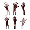 2/6Pcs Halloween Card Insertion Blood Ghost Hand Shape Garden Stake Spooky Atmosphere Halloween Events Ornament
