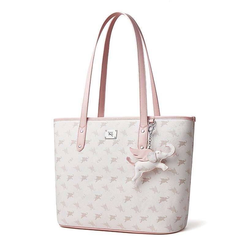 

Spring Large Tote Bag Flying Elephant Printing Large Capacity Shoulder Bag Design Copyright Premium Handbag 32*13*28.5