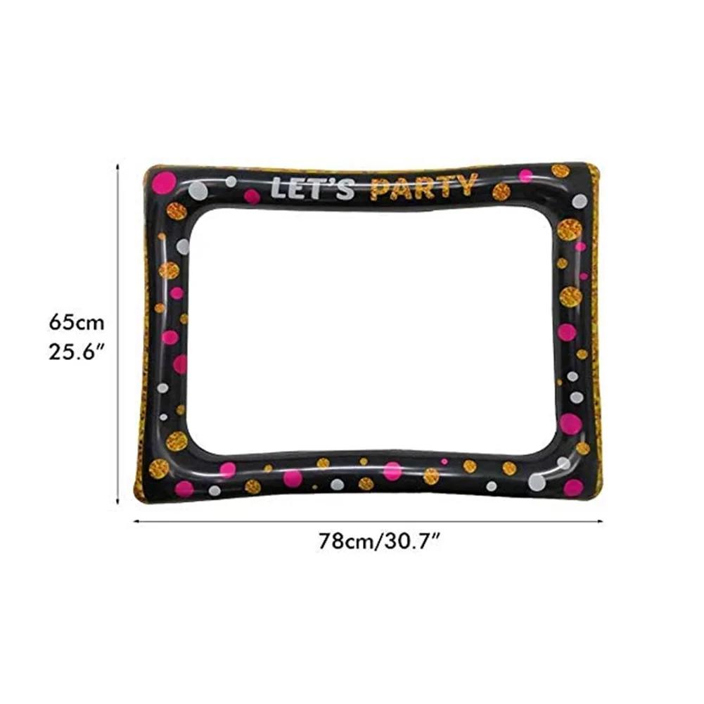 

Decoration Picture Frame Large Size Selfie Picture Frame PVC Inflatable Frame Photo Booth Props for Birthday Baby Shower Wedding