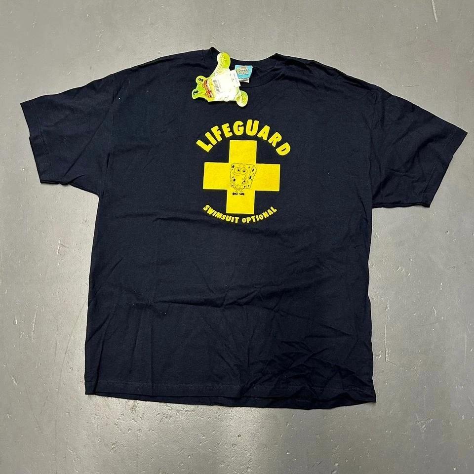 Vintage Y2K 2003 SpongeBob SquarePants big print graphic cartoon tv show tshirt 3XL