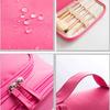 Travel Handbag Cosmetic Bags Make Up Case MakeUp Bag Wash Pouch Women Hook Up Organizer Pink Print Toiletry Accessory Storage