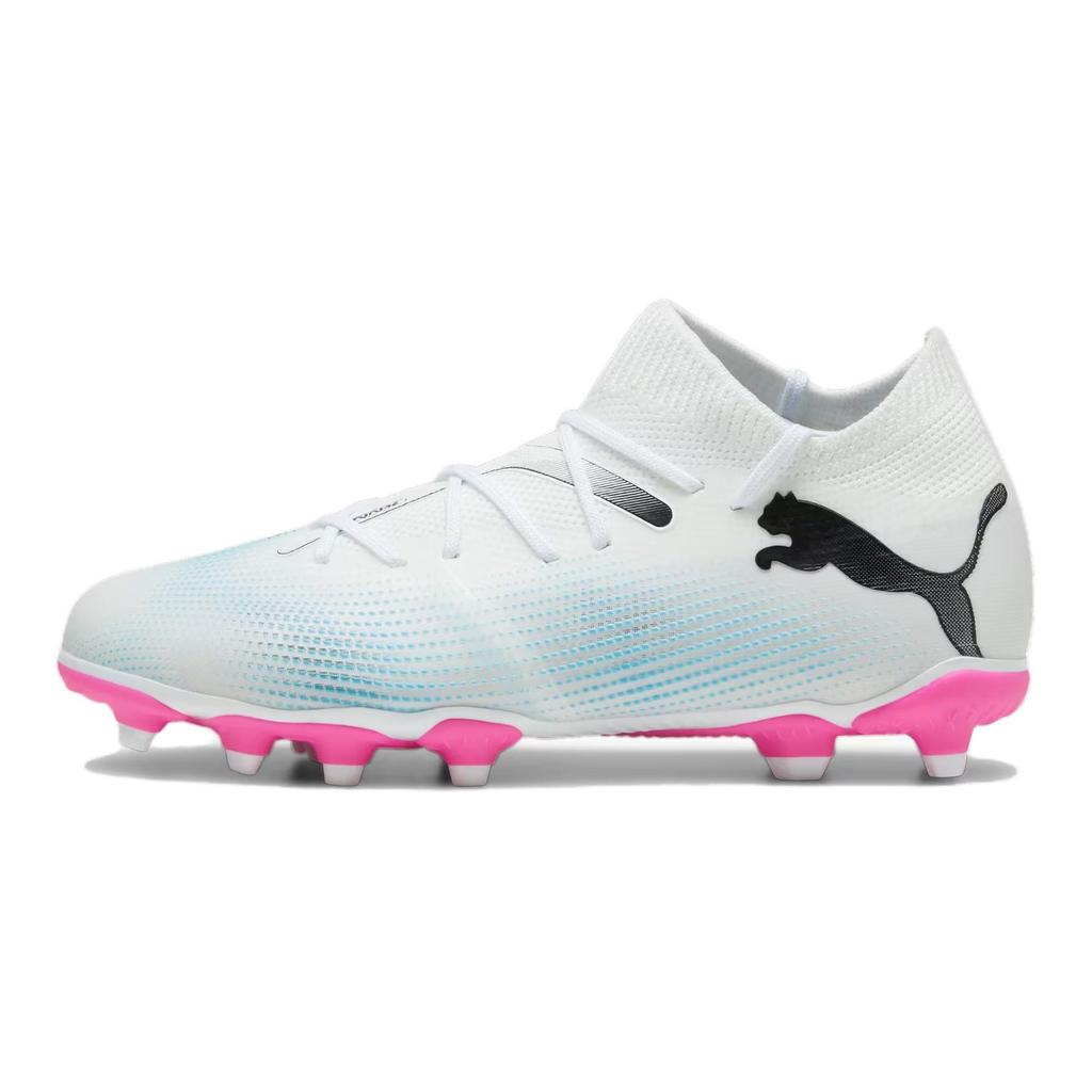 Puma Future Match 7 FG AG Big Kid Phenomenal Pack Kids Sneakers White Black Poison-Pink 107729-01