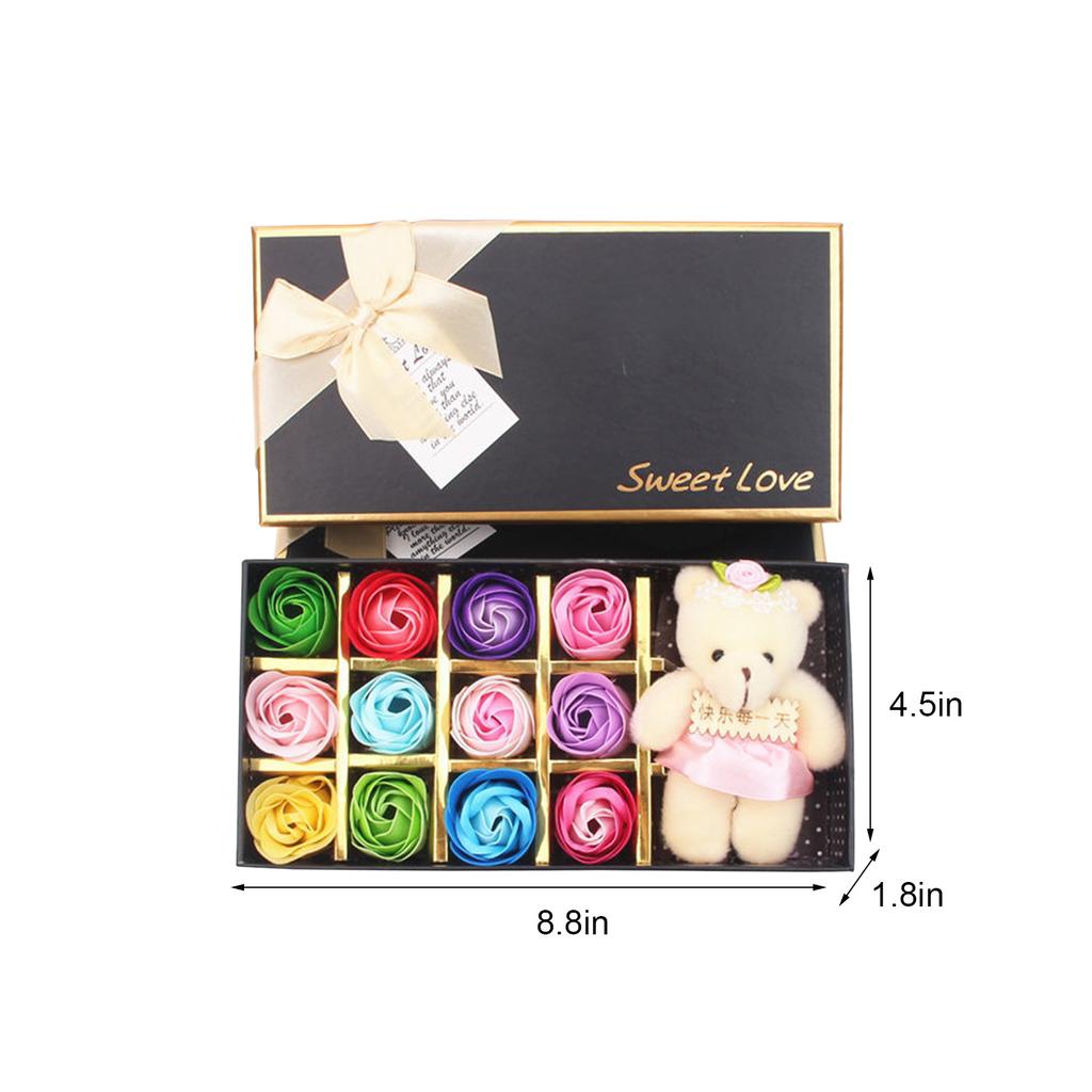 Buy Rose Soap Gift Box Beautiful Floral Scented Bath at affordable