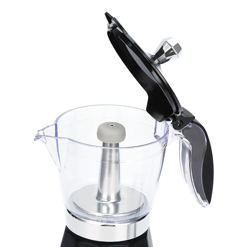 Household Plug in Aluminum Mocha Pot Italian Espresso Pot Espresso Concentrator Single Valve Hand Brewing Coffee Maker Set